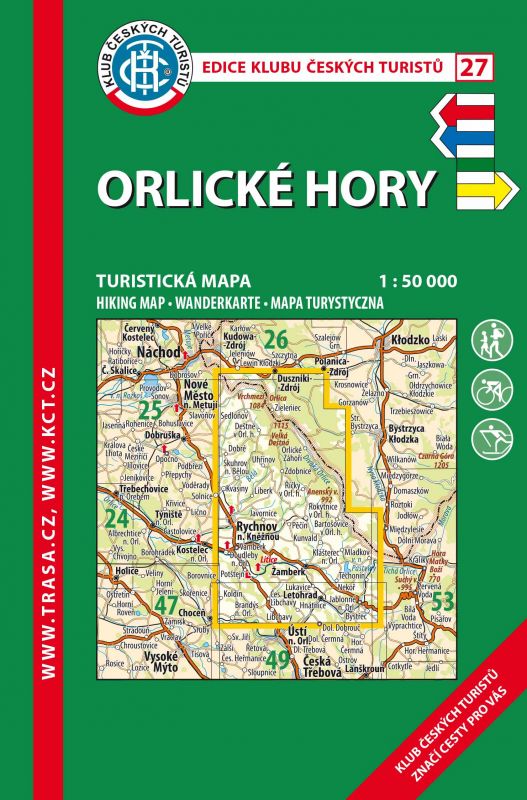 Skládaná mapa Orlické hory - turistická (27)