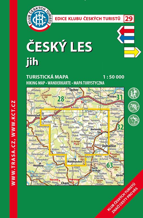 Skládaná mapa Český les – jih - turistická (29)