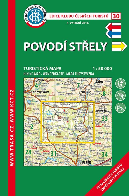 Skládaná mapa Povodí Střely - turistická (30)