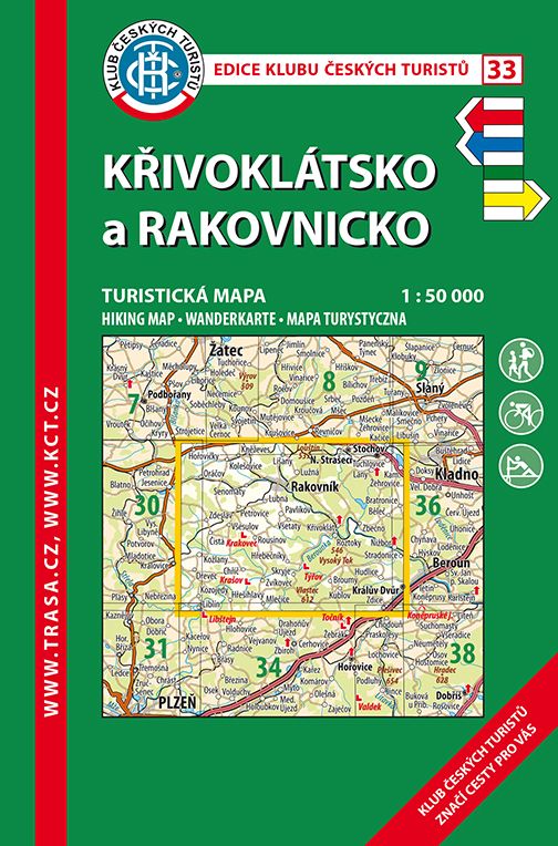 Skládaná mapa Křivoklátsko a Rakovnicko - turistická (33)