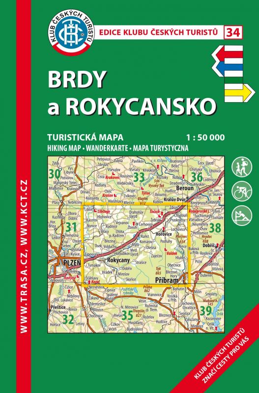 Skládaná mapa Brdy a Rokycansko - turistická (34)