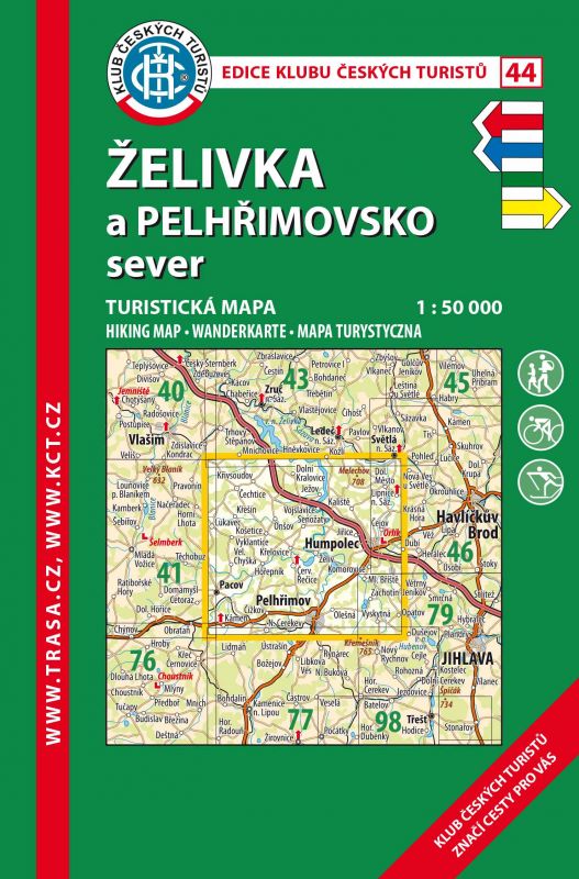 Skládaná mapa Želivka a Pelhřimovsko sever - turistická (44)