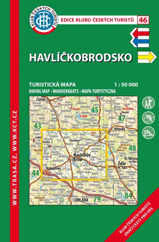 Skládaná mapa Havlíčkobrodsko - turistická (46)