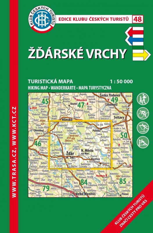 Skládaná mapa Žďárské vrchy - turistická (48)