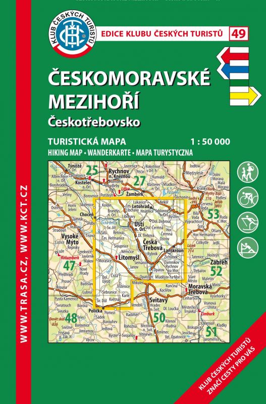 Skládaná mapa Českomoravské mezihoří – Českotřebovsko - turistická (49)