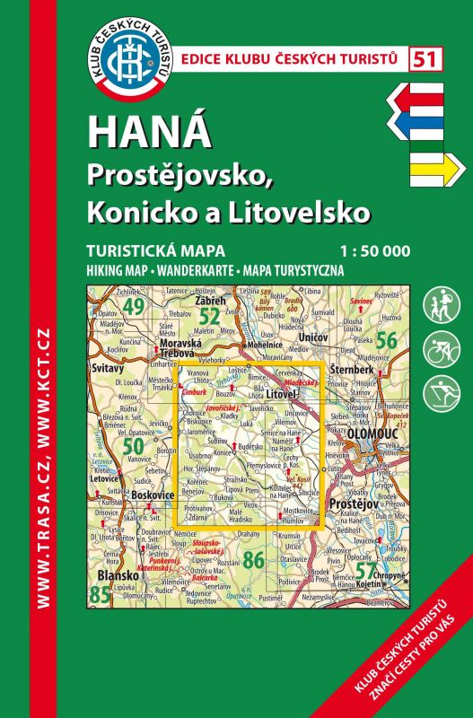 Skládaná mapa Haná - Prostějovsko, Konicko a Litovelsko - turistická (51)