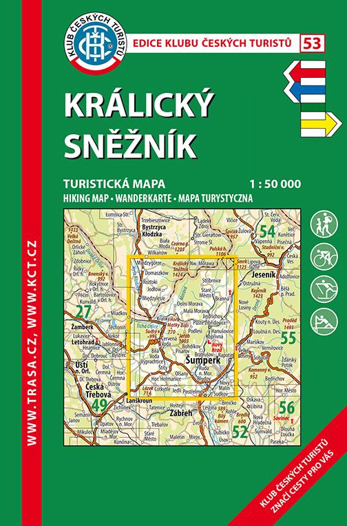 Nástěnná mapa Králický Sněžník - turistická (53)