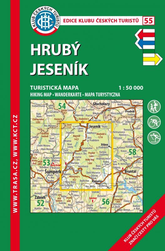 Skládaná mapa Hrubý Jeseník - turistická (55)