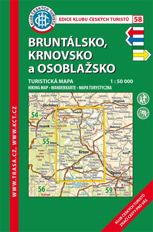 Skládaná mapa Bruntálsko, Krnovsko a Osoblažsko - turistická (58)
