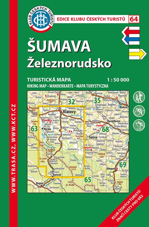 Skládaná mapa Šumava – Železnorudsko - turistická (64)