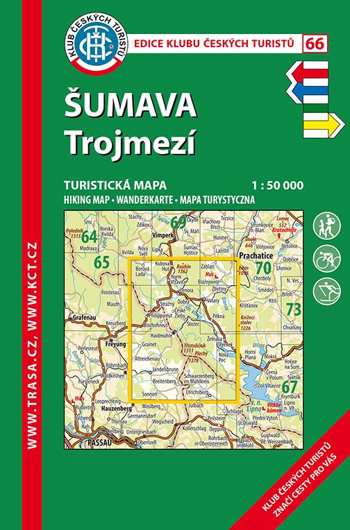 Skládaná mapa Šumava - Trojmezí - turistická (66)
