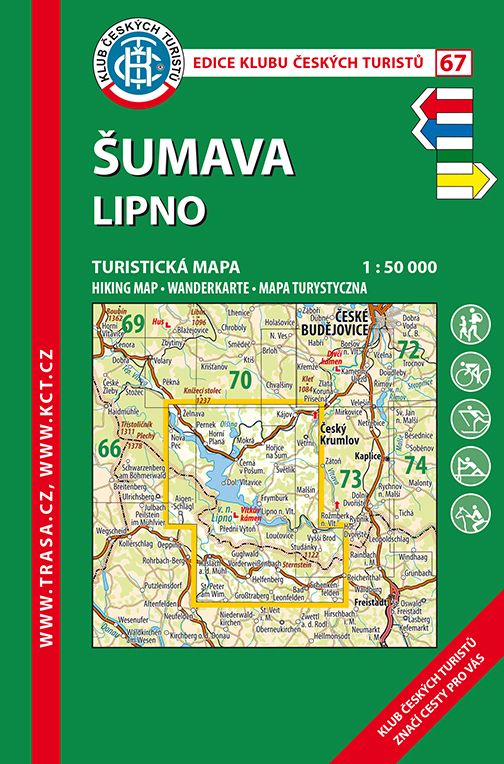 Skládaná mapa Šumava – Lipno - turistická (67)