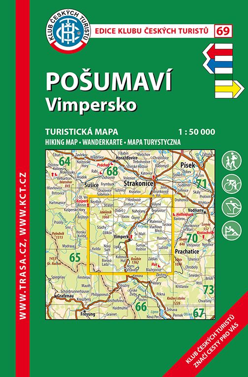 Skládaná mapa Pošumaví - Vimpersko - turistická (69)