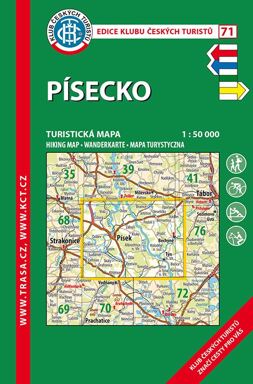 Skládaná mapa Písecko - turistická (71)