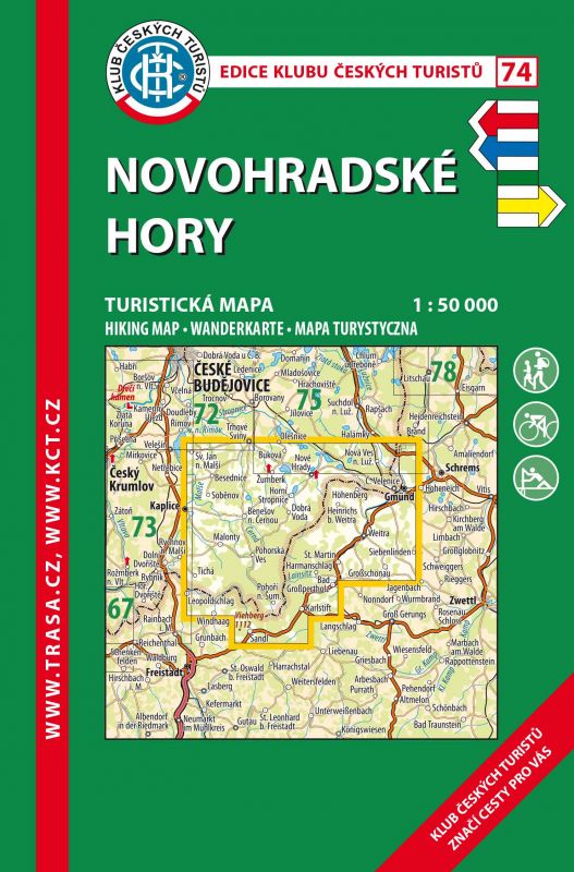 Skládaná mapa Novohradské hory - turistická (74)