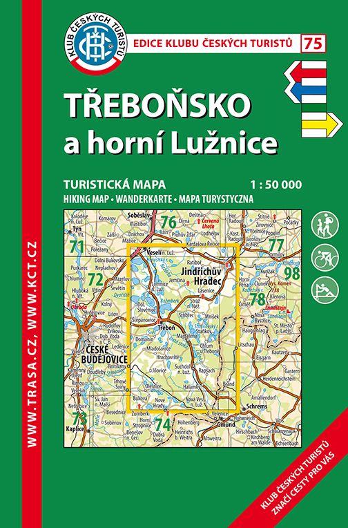 Skládaná mapa Třeboňsko a horní Lužnice - turistická (75)