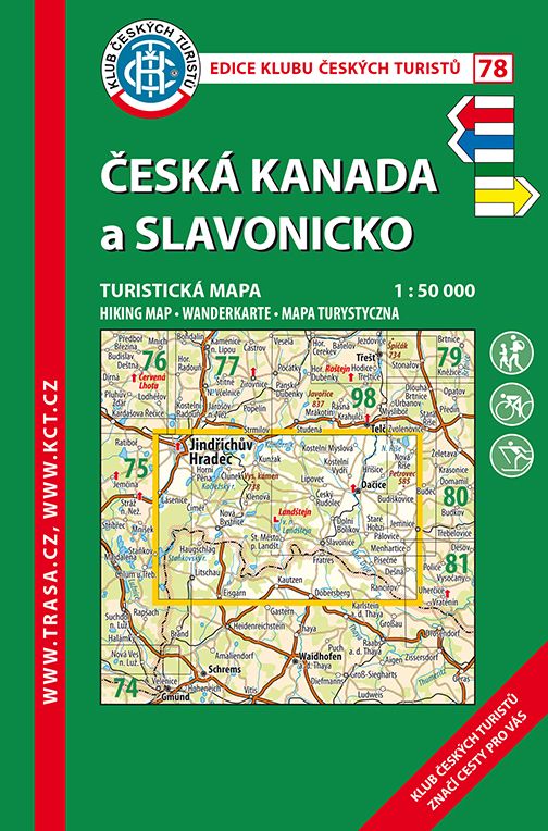 Skládaná mapa Česká Kanada a Slavonicko - turistická (78)