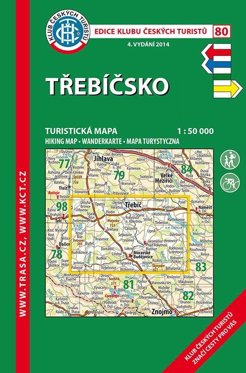 Skládaná mapa Třebíčsko - turistická (80)