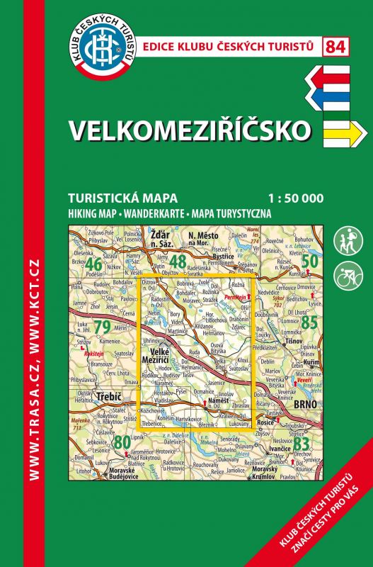 Skládaná mapa Velkomeziříčsko - turistická (84)