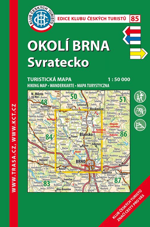 Skládaná mapa Okolí Brna – Svratecko - turistická (85)