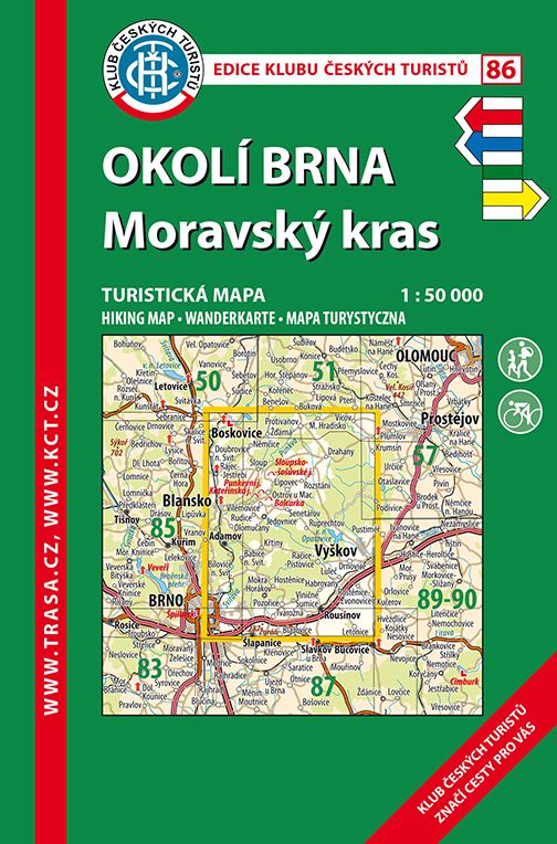 Skládaná mapa Okolí Brna - Moravský kras - turistická (86)