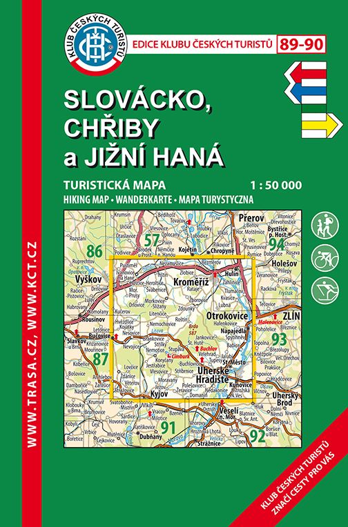 Skládaná mapa Slovácko - Chřiby a jižní Haná - turistická (89)