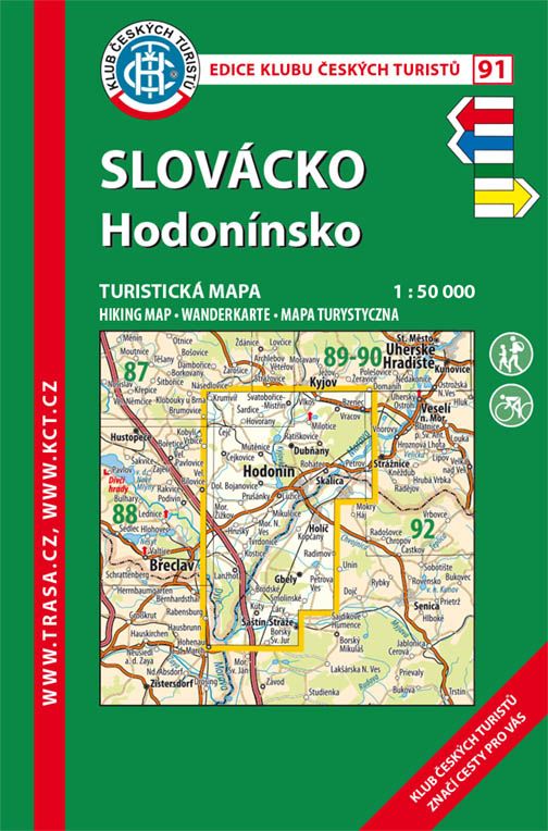 Skládaná mapa Slovácko – Hodonínsko - turistická (91)