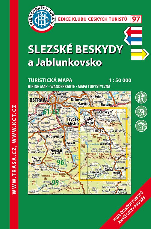 Skládaná mapa Slezské Beskydy a Jablunkovsko - turistická (97)