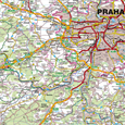 Silniční nástěnná mapa ČR PF250 - 2. jakost