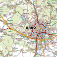 Nástěnná mapa Brno - 2.jakost