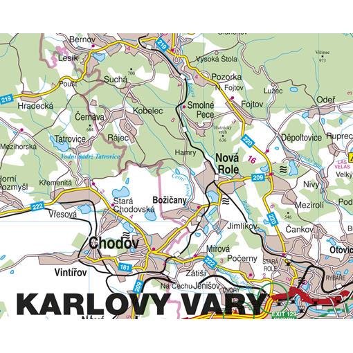 Nástěnná mapa Karlovarský kraj (PF)