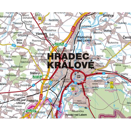 Nástěnná mapa Královéhradecký kraj (PF)