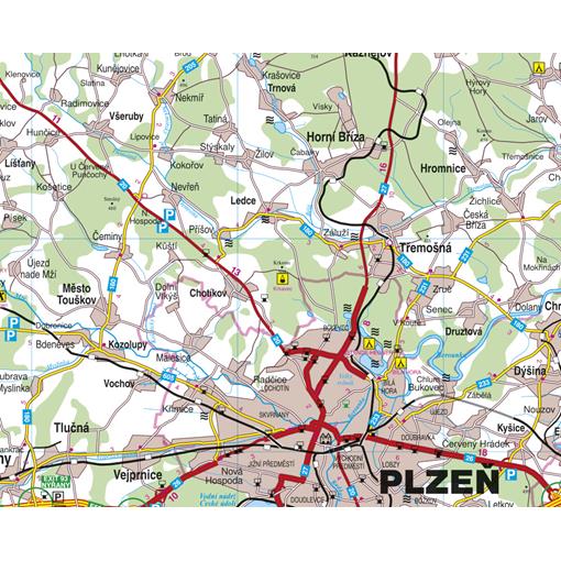 Nástěnná mapa Plzeňský kraj (PF)