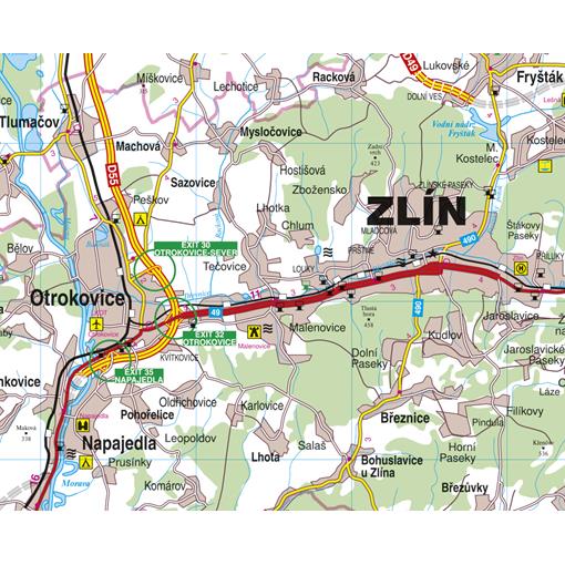 Nástěnná mapa Zlínský kraj (PF)