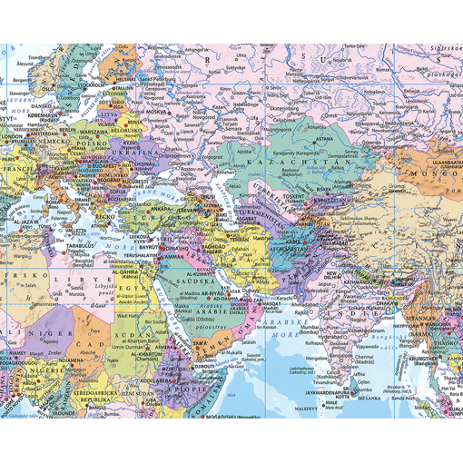 Nástěnná mapa světa - politická (EX)