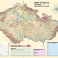 Podložka na stůl (oboustranná) – výuková mapa České republiky