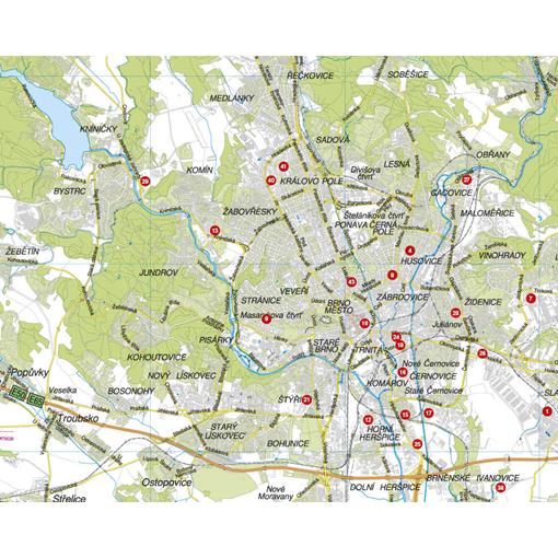 Nástěnná mapa Jihomoravský kraj PF130