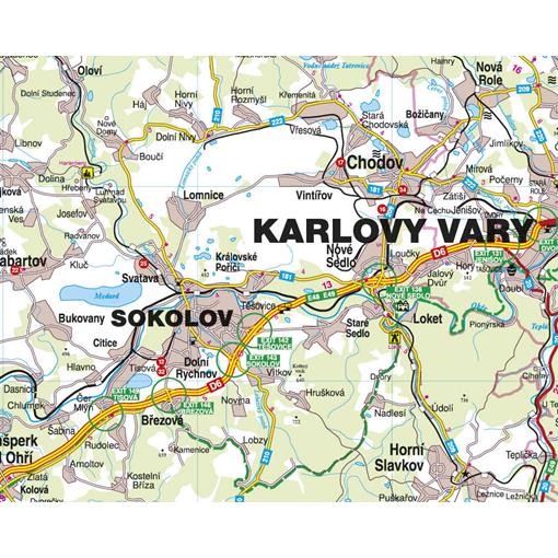 Nástěnná mapa Karlovarský kraj PF130