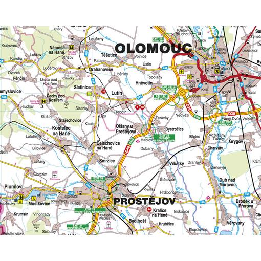 Nástěnná mapa Olomoucký kraj PF150