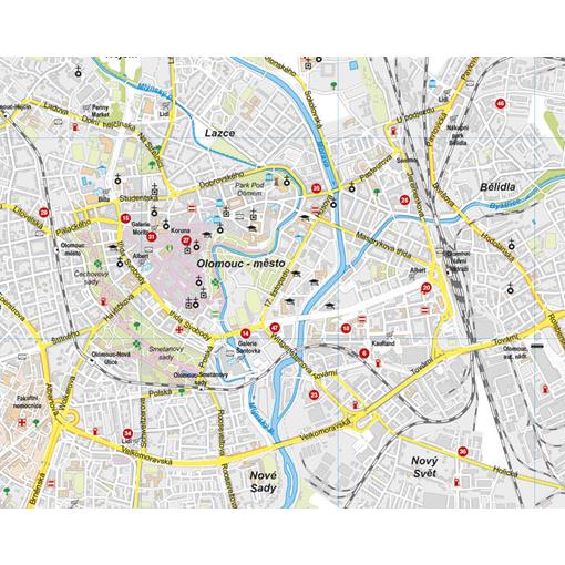 Nástěnná mapa Olomoucký kraj PF150