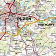Nástěnná mapa Plzeňský kraj PF140/18