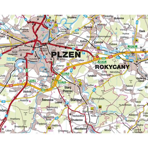 Nástěnná mapa Plzeňský kraj PF140/18