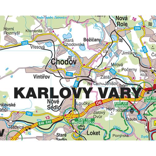 Nástěnná mapa Karlovarský kraj (PF)