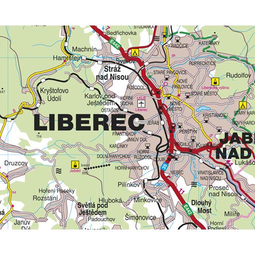 Nástěnná mapa Liberecký kraj (PF)