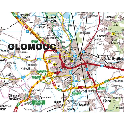 Nástěnná mapa Olomoucký kraj (PF)