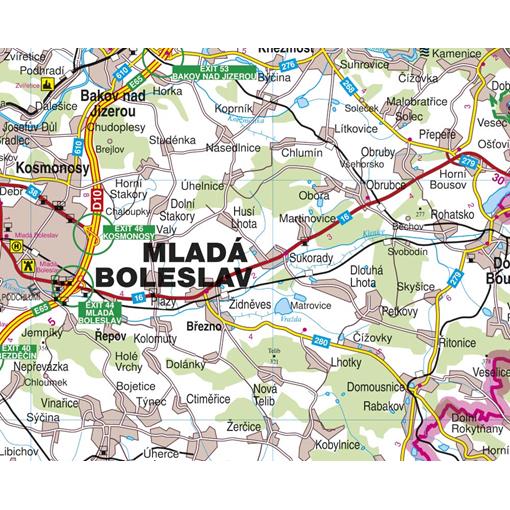 Nástěnná mapa Středočeský kraj (PF)