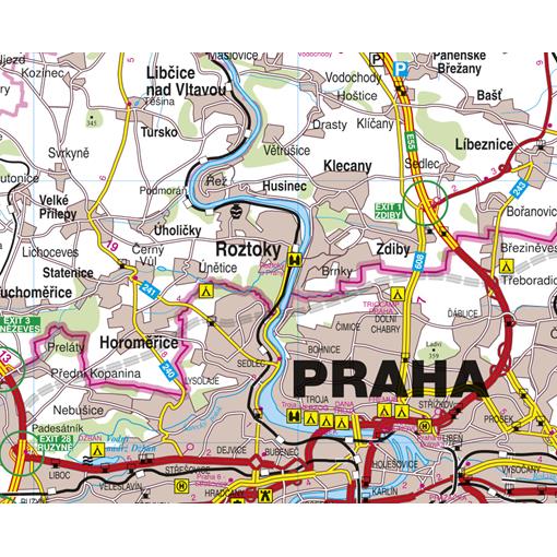 Nástěnná mapa Středočeský kraj (PF)