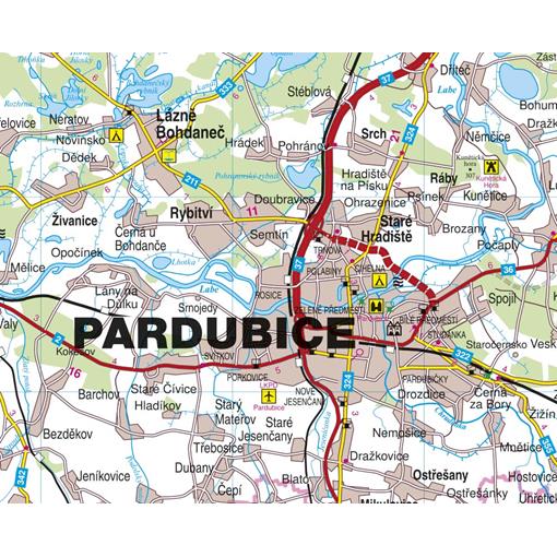 Nástěnná mapa Pardubický kraj (PF)