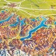 Panoramatická mapa Alp - 2. jakost