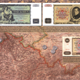 Stolní peněžní mapa Československa - Československo v penězích 1918-1992